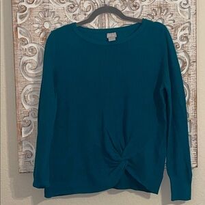 Chico's Teal Knit Top